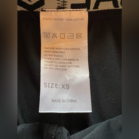 BLACK GRADUAL SPANDEX SHORTS / Brand: G Gradual / Size: Womens XS / Color: Black - Picture 5 of 5